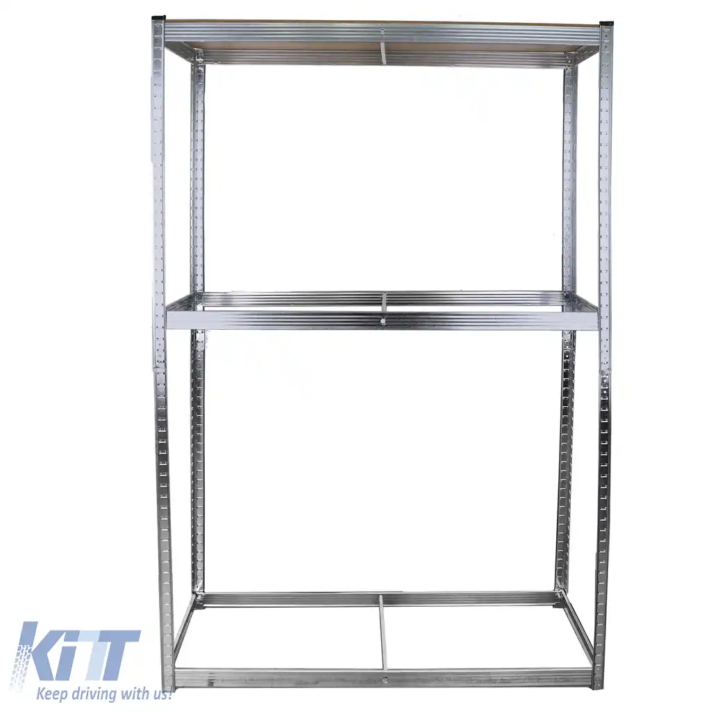 Raft pentru anvelope, suport pentru anvelope, raft de atelier, raft de stocare, raft rezistent, 180x120x40cm-image-6200363