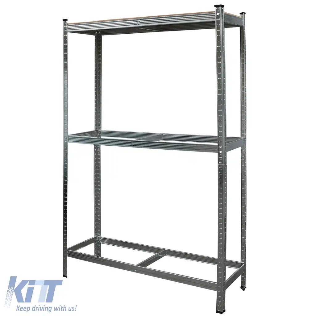 Raft pentru anvelope, suport pentru anvelope, raft de atelier, raft de stocare, raft rezistent, 180x120x40cm-image-6200364