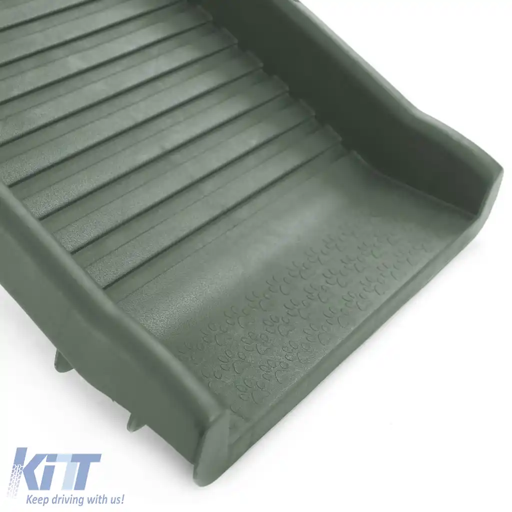 Rampă pentru câini auto, ajutor de acces, anti-alunecare, pliabilă, verde măsliniu, 155x40cm, până la 90Kg-image-6278562