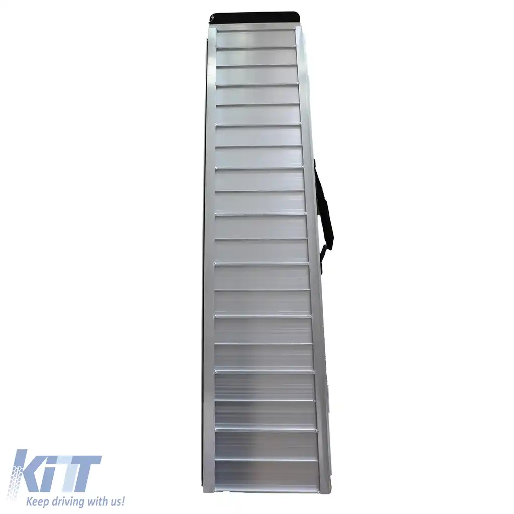 Rampă pentru scaun cu rotile din aluminiu cu margini ghid, pliabilă 152x70cm, max. 270kg-image-6205758