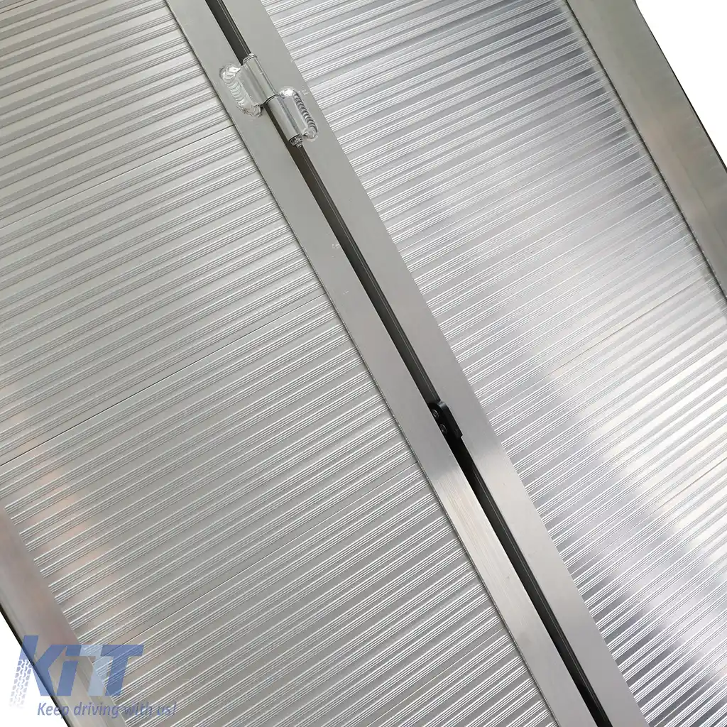 Rampă pentru scaun cu rotile din aluminiu cu margini ghid, pliabilă 152x70cm, max. 270kg-image-6205759