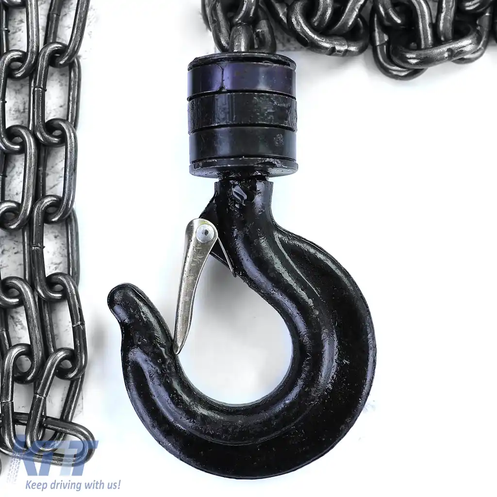 RAMROXX Cârlig de Atelier Profesional cu Pulley 4M până la 1T 1000kg Galben-image-6194943