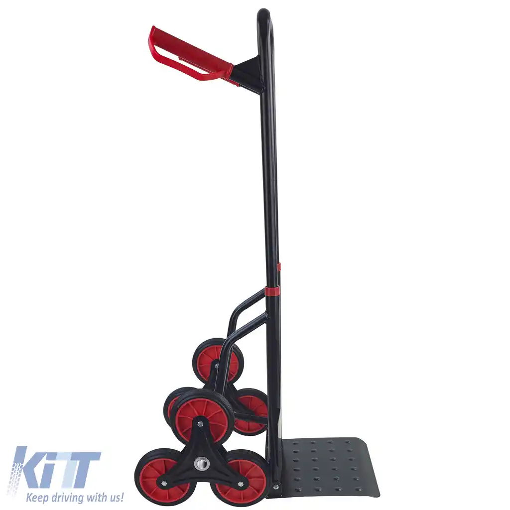 RAMROXX® cărucior de transport cu mâner pentru scări de 150 kg – urcător de scări cu platformă de 305×285 mm-image-6207888