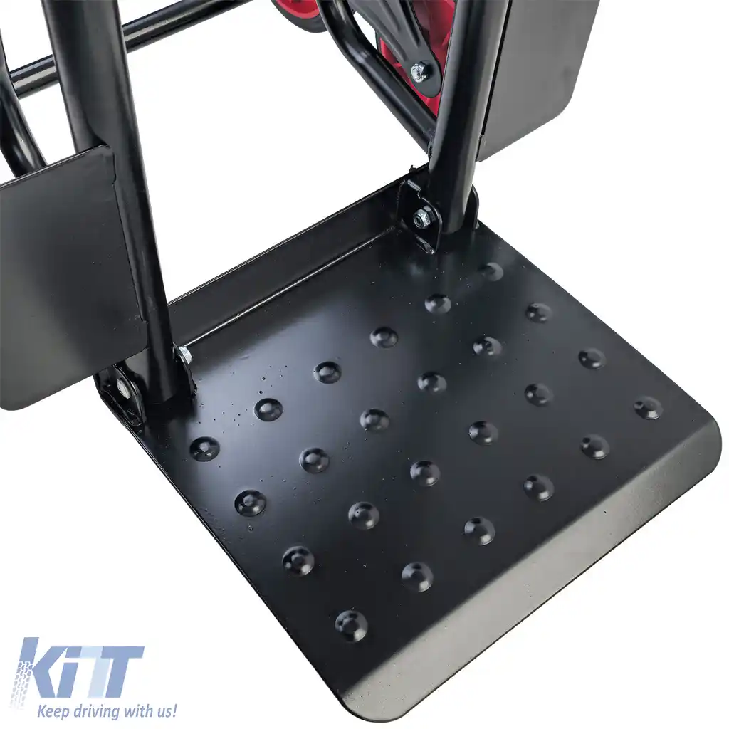 RAMROXX® cărucior de transport cu mâner pentru scări de 150 kg – urcător de scări cu platformă de 305×285 mm-image-6207889