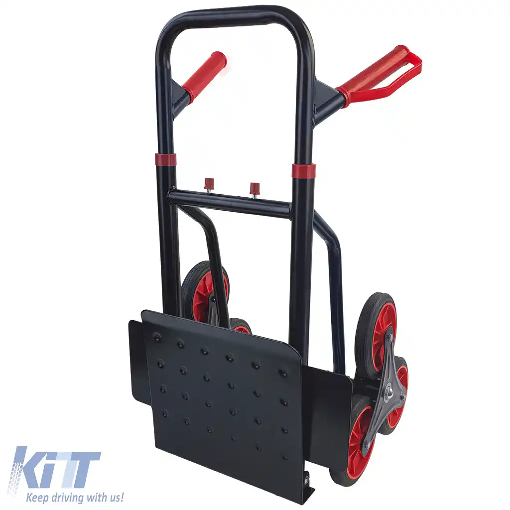 RAMROXX® cărucior de transport cu mâner pentru scări de 150 kg – urcător de scări cu platformă de 305×285 mm-image-6207891