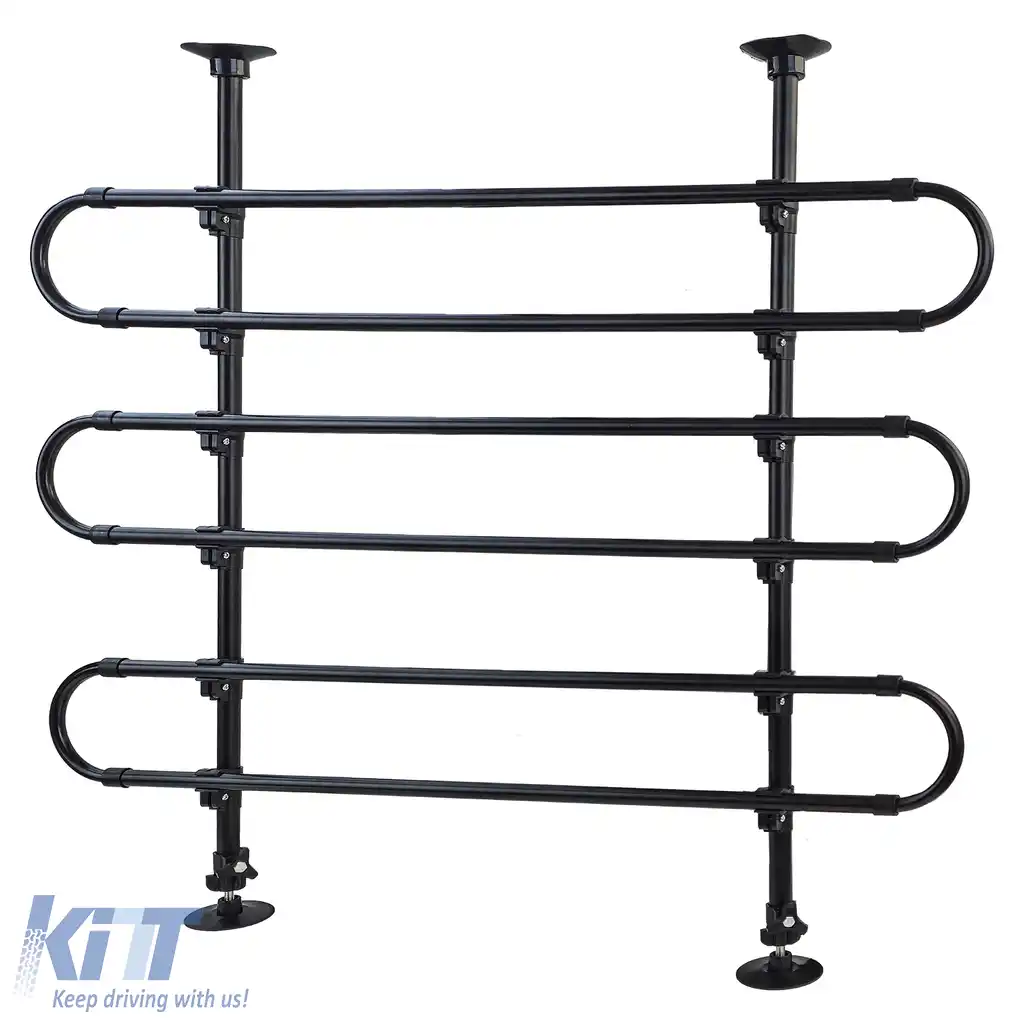 RAMROXX grilaj de protecție pentru câini, barieră de bagaje de până la 140 cm înălțime, potrivită pentru VW Caddy 2004-2025-image-6205695