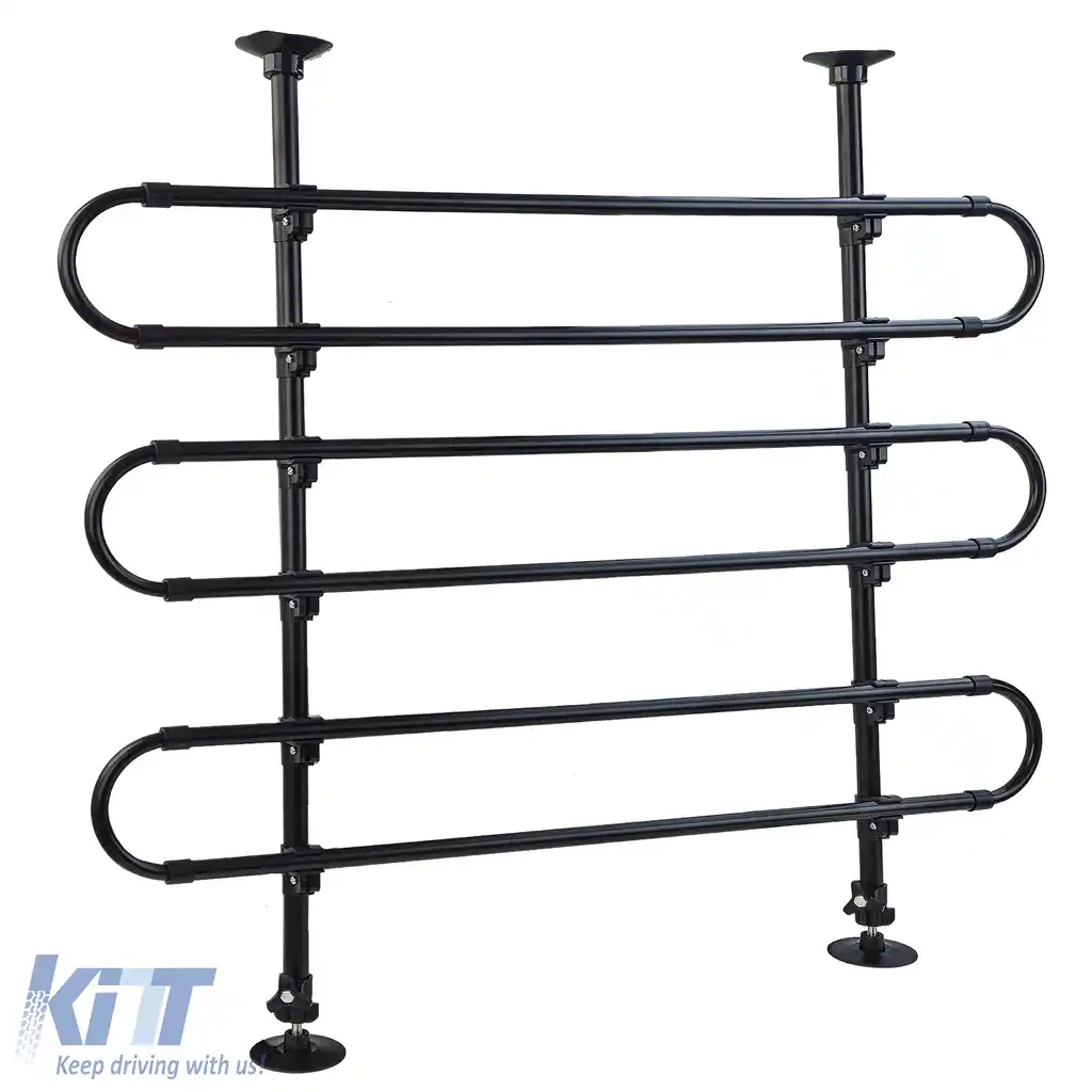 RAMROXX grilaj de protecție pentru câini, barieră de bagaje de până la 140 cm înălțime, potrivită pentru VW Caddy 2004-2025-image-6205696