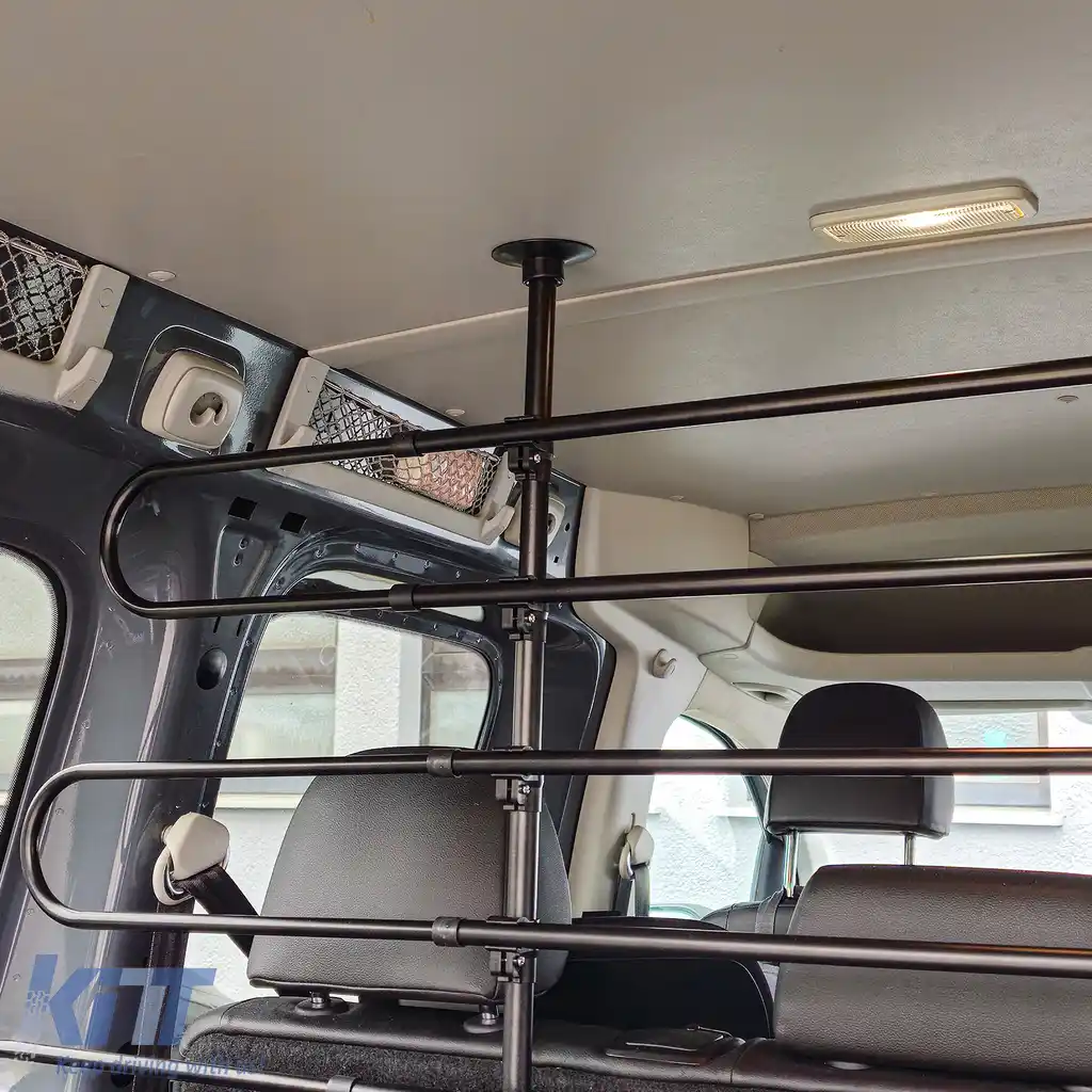 RAMROXX grilaj de protecție pentru câini, barieră de bagaje de până la 140 cm înălțime, potrivită pentru VW Caddy 2004-2025-image-6205700