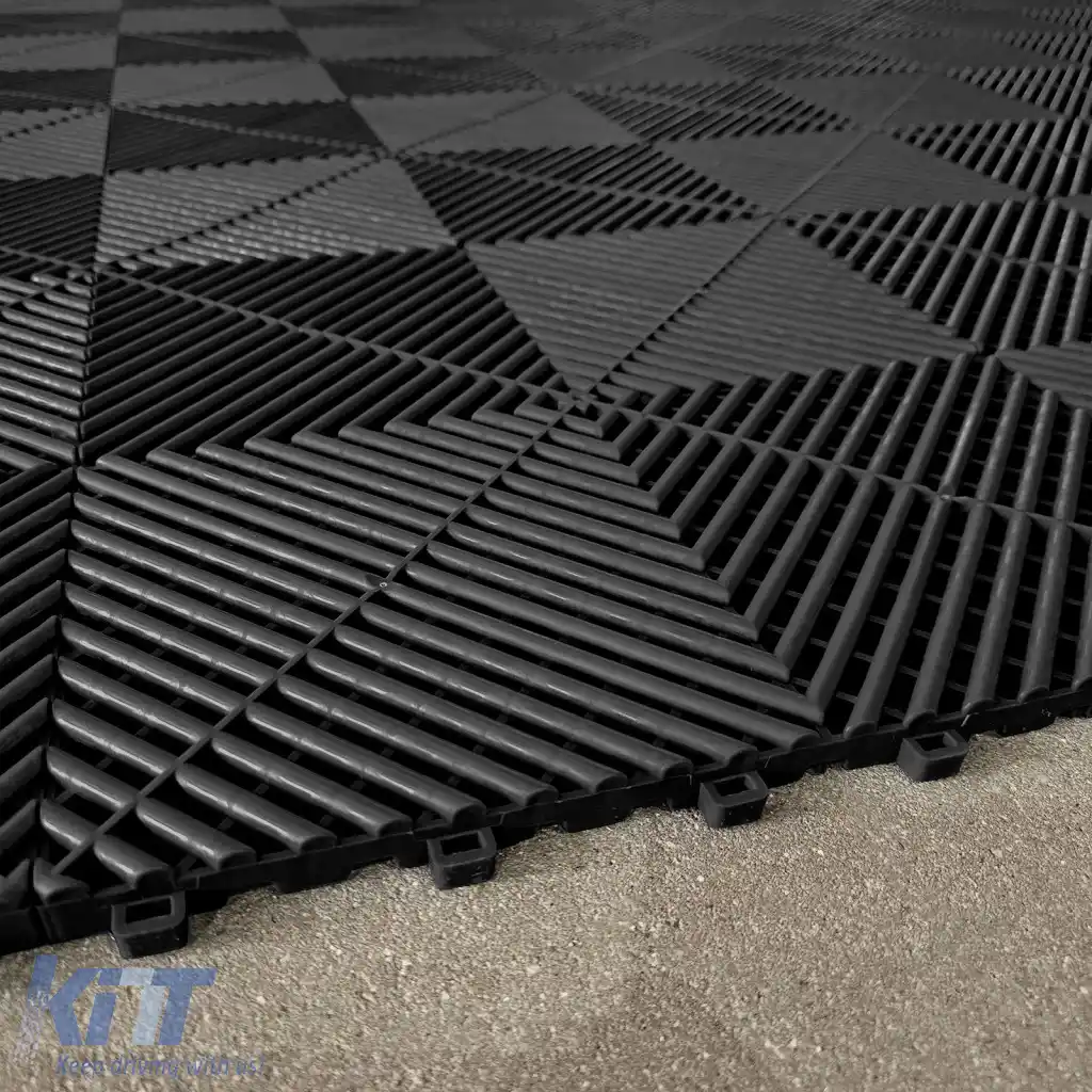 RAMROXX Performance floor tiles garage floor Floor 2.8mx5.6m black blue Set4-image-6276273