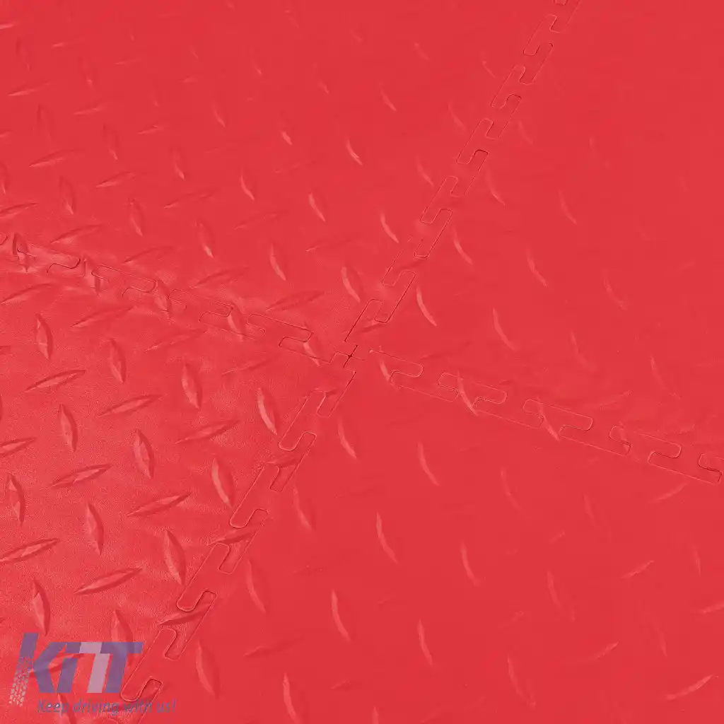 RAMROXX Performance PVC Plăci pentru Podea Showroom Texturate Roșii 50x50cm-image-6276963