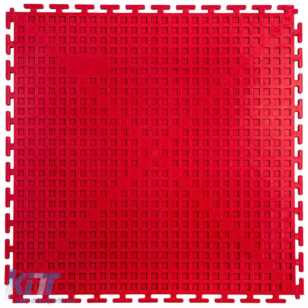 RAMROXX Performance PVC Plăci pentru Podea Showroom Texturate Roșii 50x50cm-image-6276964