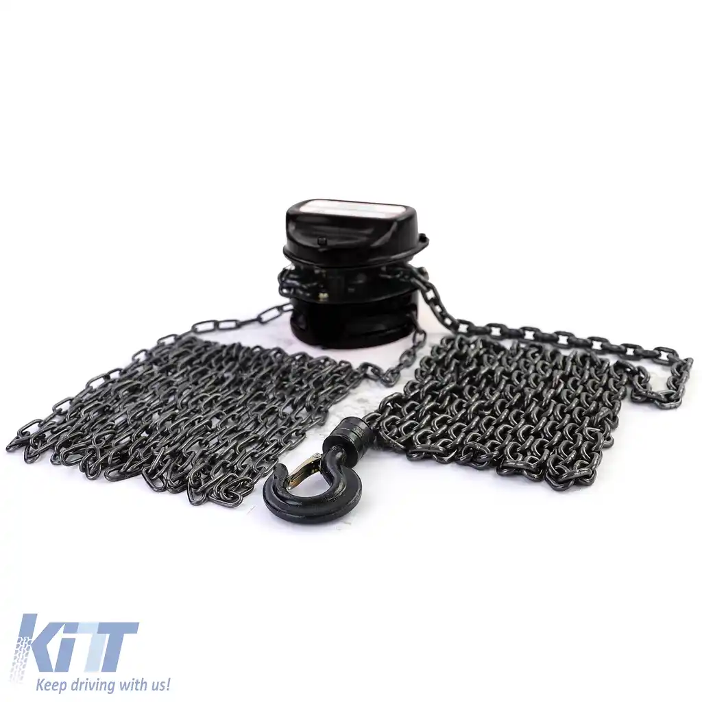 RAMROXX Pro 1000kg Cârlig cu lanț Pulley Negru de până la 4 metri-image-6197602