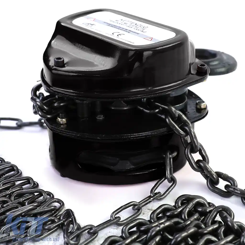 RAMROXX Pro 1000kg Cârlig cu lanț Pulley Negru de până la 4 metri-image-6197604