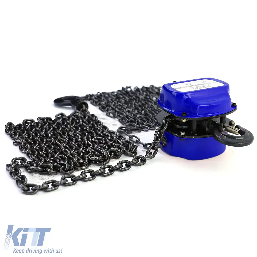 RAMROXX Pro 1000kg Cârlig de ridicare cu pully Negru până la 4 Metri-image-6191626