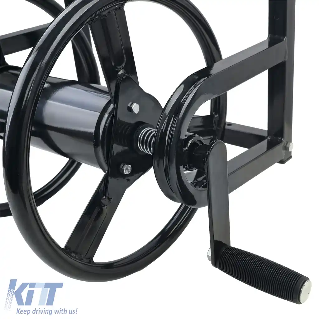 RAMROXX® tambur de furtun montat pe perete 38 m – cadru din oțel robust + racord din alamă-image-6205633