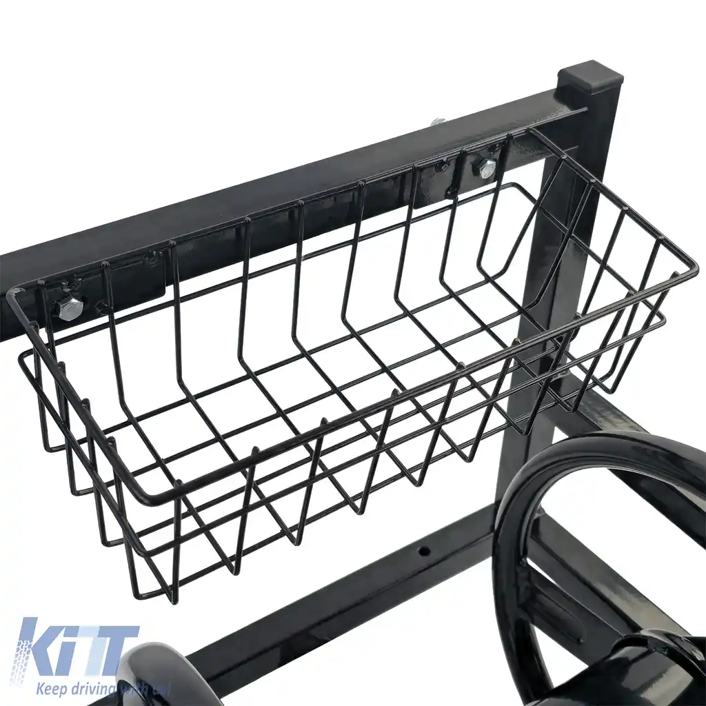 RAMROXX® tambur de furtun montat pe perete 38 m – cadru din oțel robust + racord din alamă-image-6205634