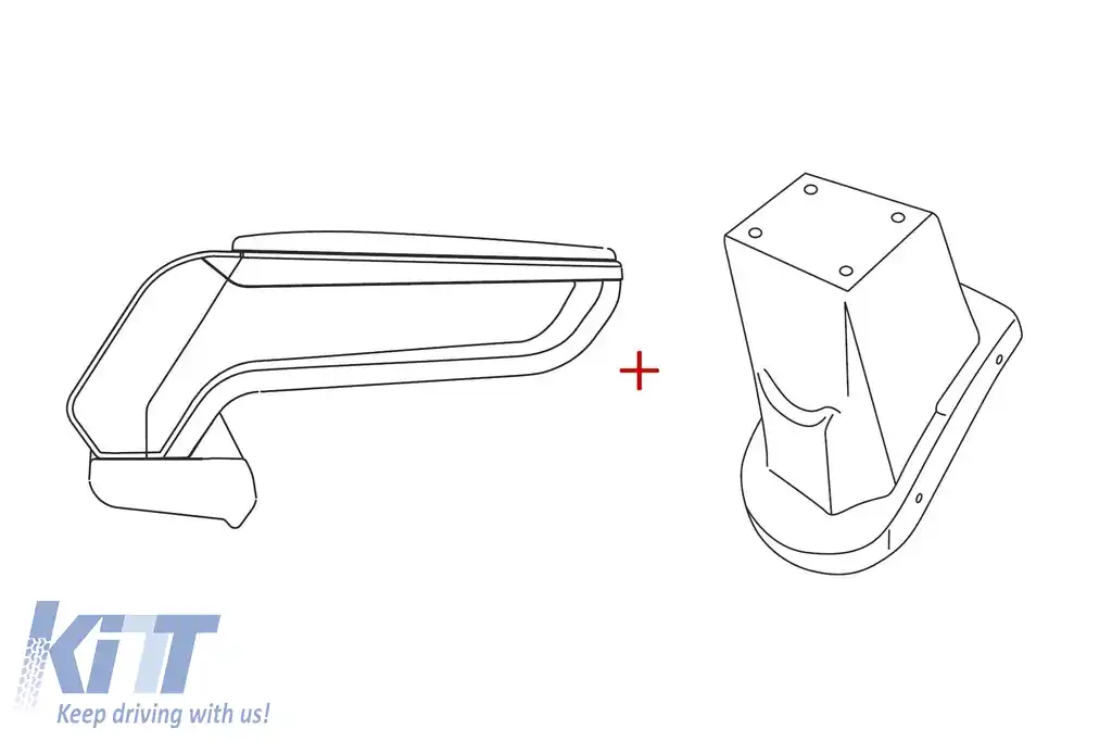 Rati cotiera model Armster S cu piele eco neagră potrivită pentru Dacia Dokker după 2018