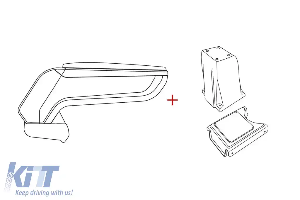 Rati cotiera model Armster S cu piele eco neagră potrivită pentru Opel Meriva 2010-2017 (fără șină glisantă în consola centrală)