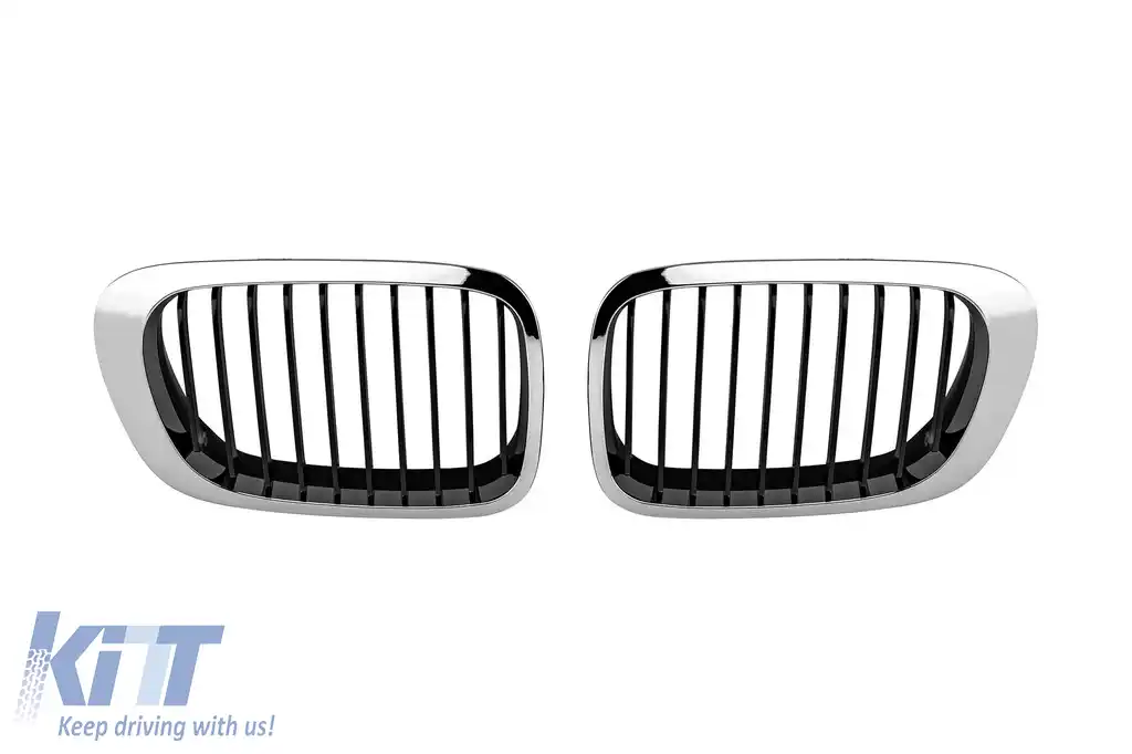 Răcire crom/negru potrivită pentru BMW Seria 3 E46 coupe, cabrio 1999-2003