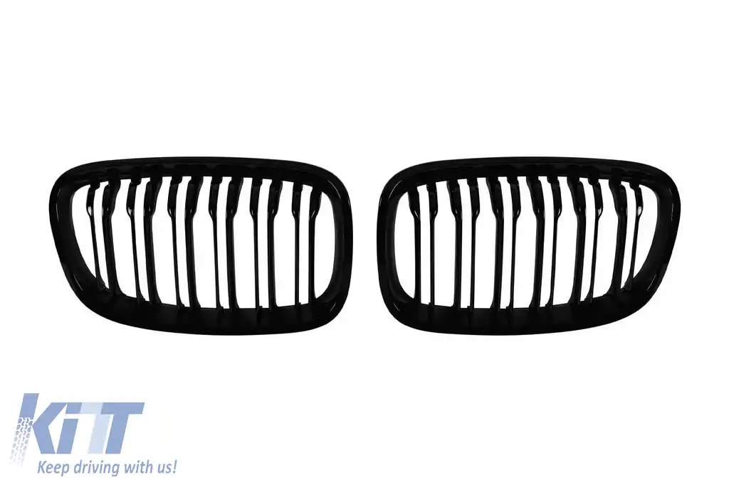 Răcitoare cu fante duble în lac negru potrivite pentru BMW Seria 1 F20 cu 5 uși, F21 cu 3 uși 2011-2015