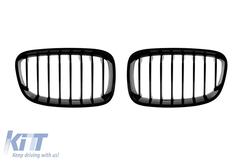 Răcitoare cu nervuri unice vopsite în negru, potrivite pentru BMW Seria 1 F20 cu 5 uși, F21 cu 3 uși 2011-2015