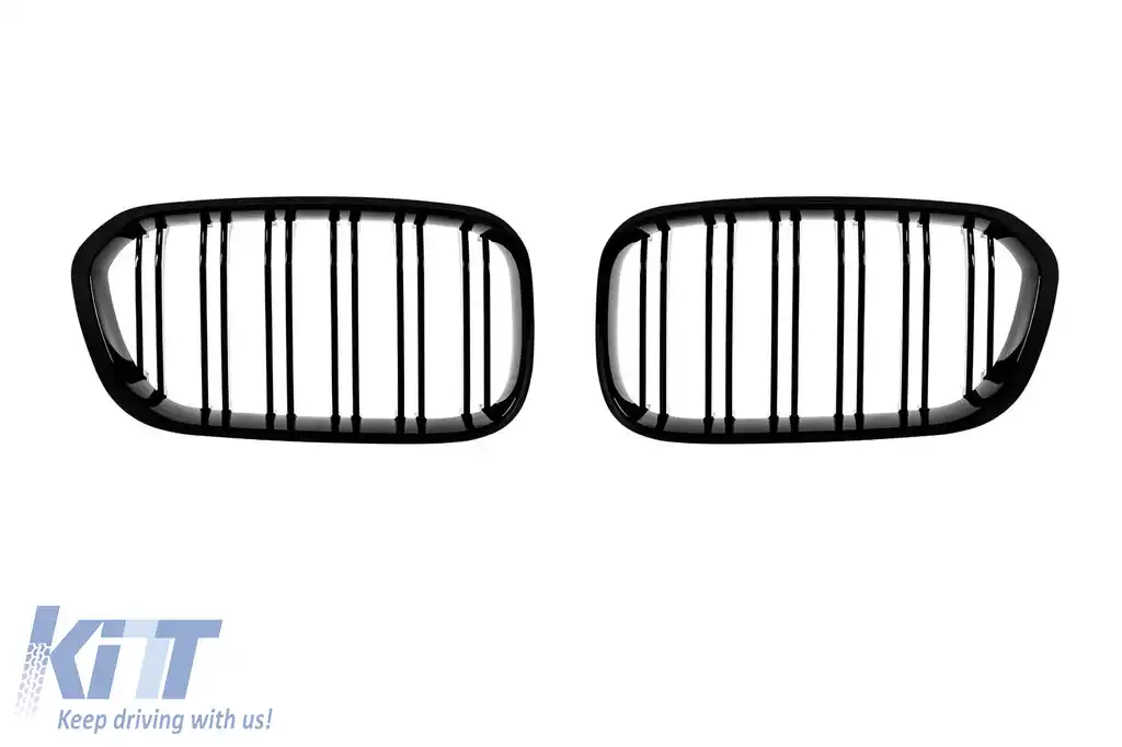 image-74-Răcitor cu nervuri duble vopsit în negru, potrivit pentru BMW Seria 1 F20, F21 2015-2019