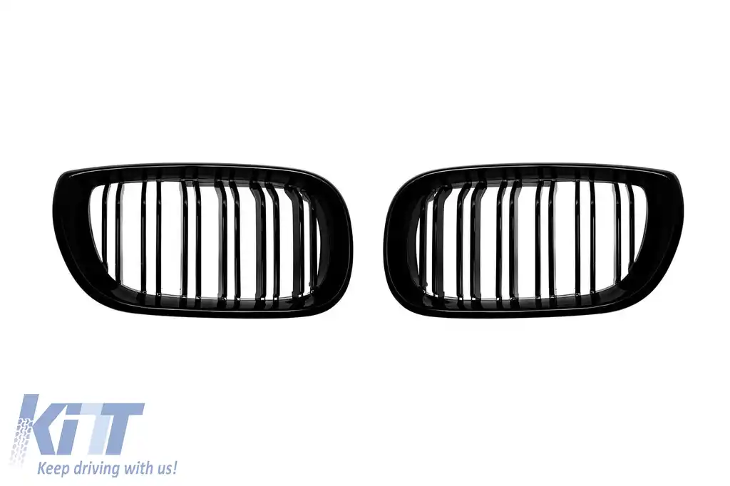 image-1-Răcitor cu nervuri duble vopsit în negru, potrivit pentru BMW Seria 3 E46 sedan, E46 touring 2001-2005