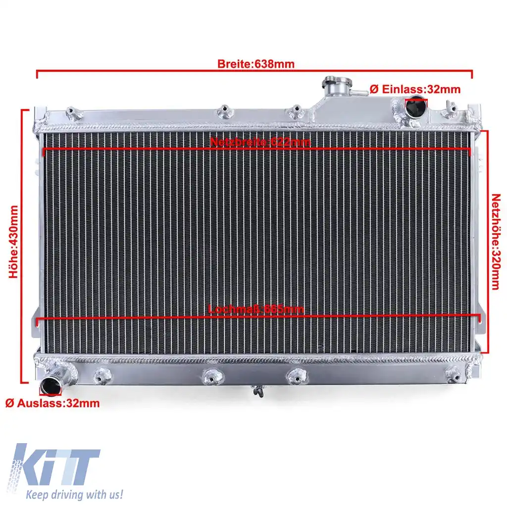Răcitor de apă din aluminiu performant, potrivit pentru Mazda MX5 NA 90-97-image-6190663