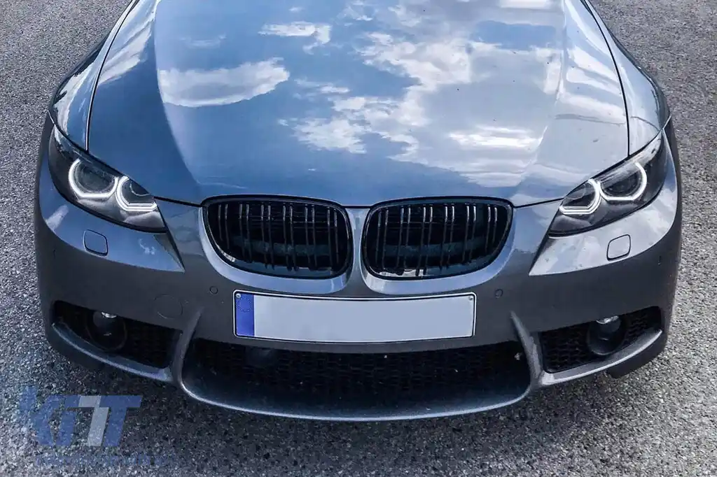 Rădăcini cu nervuri duble tip M3, lac negru potrivit pentru BMW seria 3 E92, E93 2010-2013-image-6145689