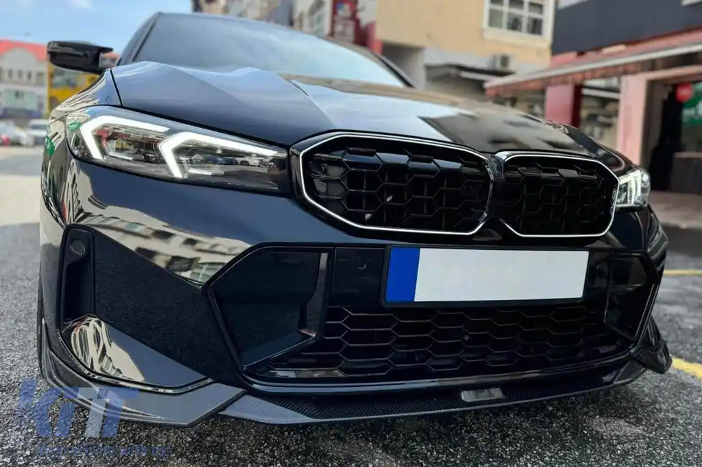 Rădăcini iluminate de tip Iconic Glow tip diamant, potrivite pentru BMW Seria 3 G20, G21 după 2023, lac negru-image-6237149