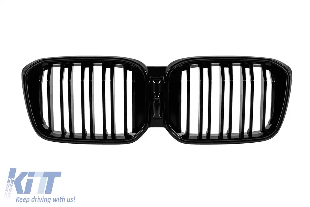 Rădăcini iluminate tip Iconic Glow cu nervuri duble potrivite pentru BMW X3 G01, X4 G02 2022-2024, lac negru-image-6146879
