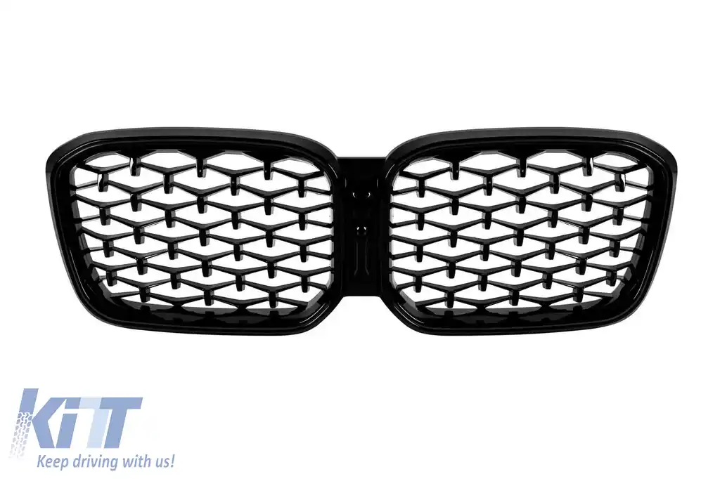 Rădăcini iluminate tip Iconic Glow tip diamant potrivite pentru BMW X3 G01, X4 G02 2022-2024, lac negru-image-6237151