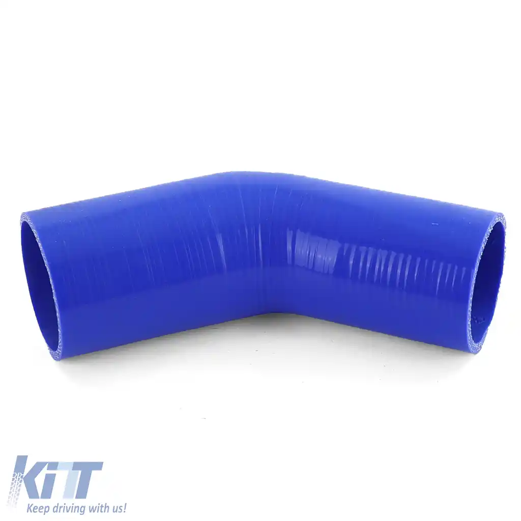 Reducer de cot din silicon pentru performanță 45° Ø 70 la 63mm albastru-image-6195127
