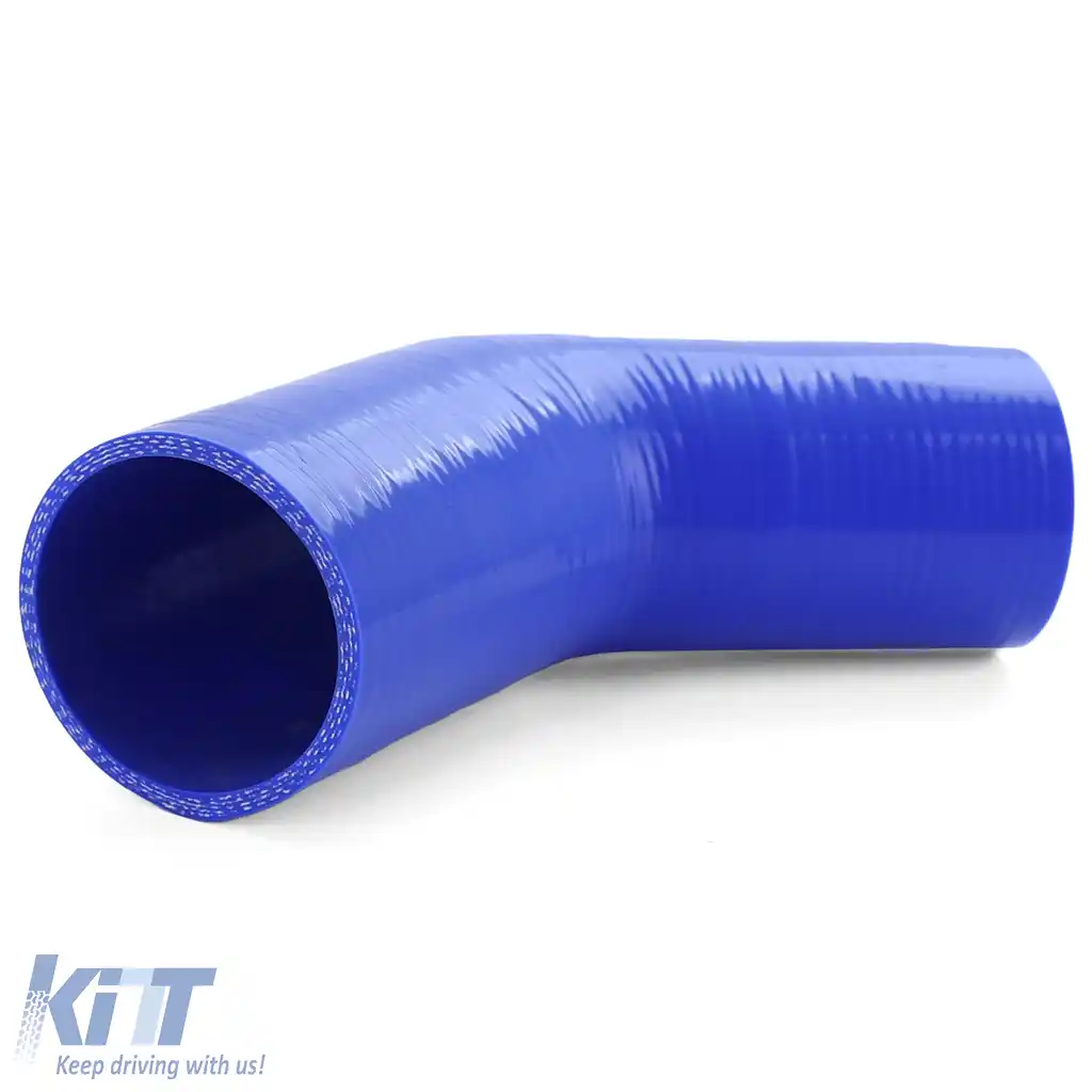 Reducer de cot din silicon pentru performanță 45° Ø 70 la 63mm albastru-image-6195128