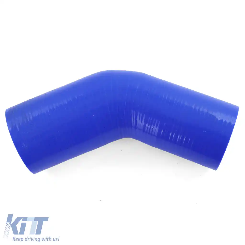 Reducer de cot din silicon pentru performanță 45° Ø 70 la 63mm albastru-image-6195130