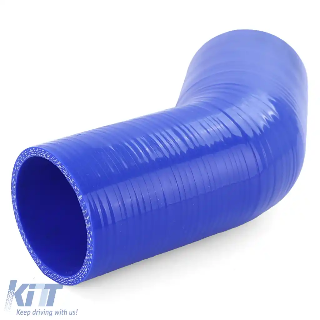 Reducer de cot din silicon pentru performanță 45° Ø 70 la 63mm albastru-image-6195132