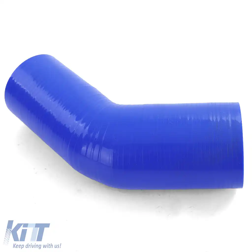 Reducer de cot din silicon pentru performanță 45° Ø 70 la 63mm albastru-image-6195133