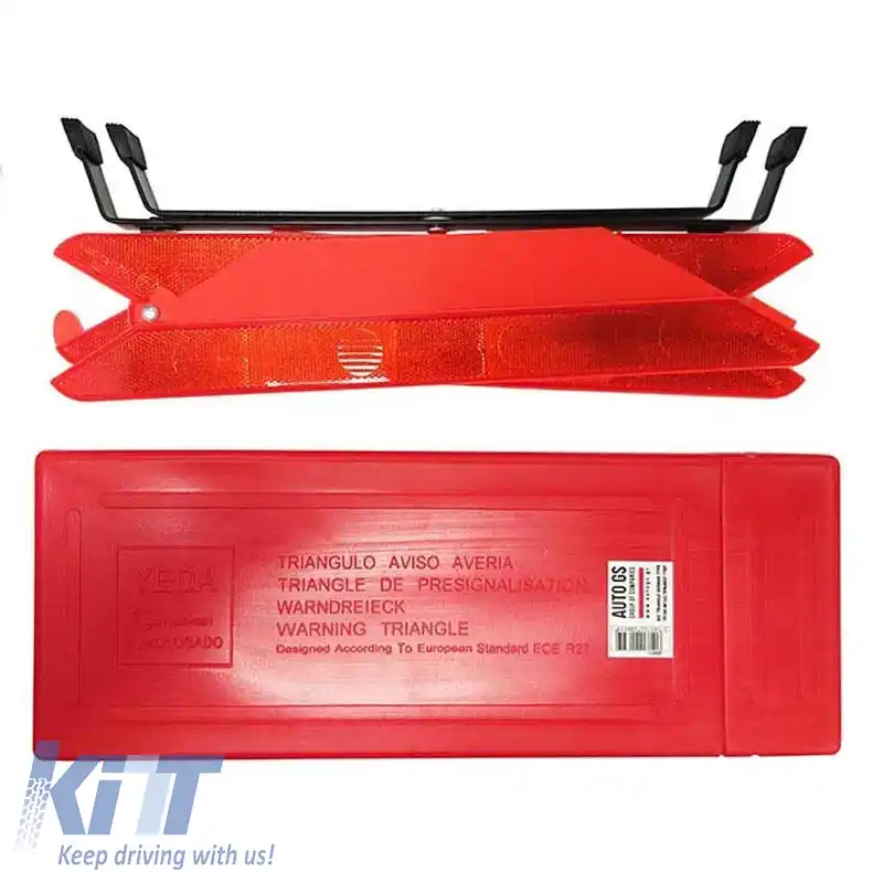 Reflector Triunghiular de 43cm cu Bază Metalică și Carcasă din Plastic-image-6294730