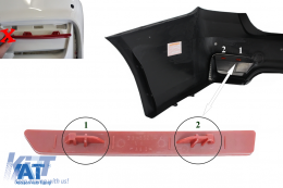 Reflectorizant Catadioptru compatibil cu BMW Seria 3 F30 (2011-2019) doar Bara Spate EVO Design partea stanga-image-6090809