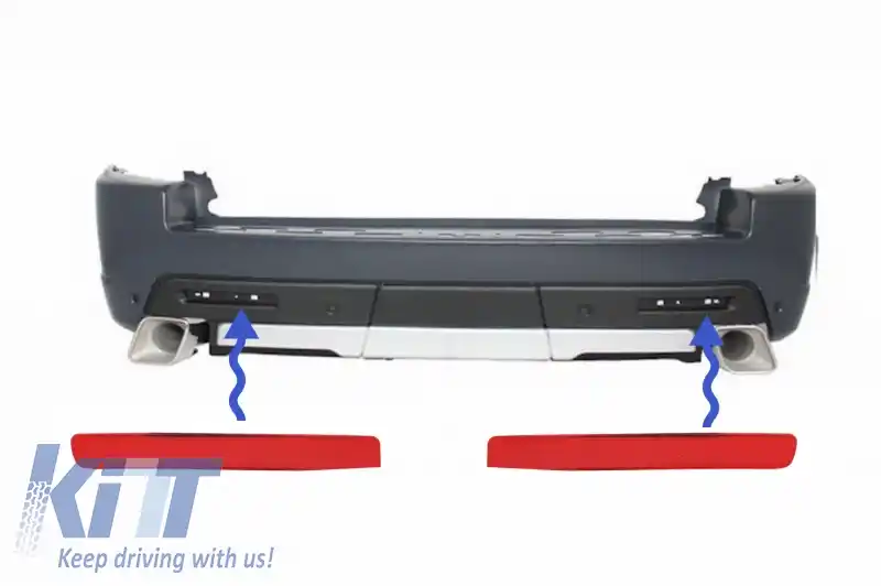 Reflectorizanti Bara Spate Catadioptru compatibil cu Range Rover Sport L320 Facelift (2010-2013) Land Rover Discovery 3 & 4