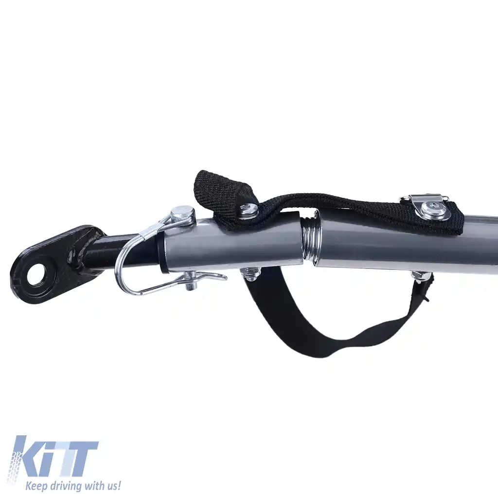 Remorcă pentru bicicletă, remorcă pentru câini, pliabilă pentru animale de companie de până la 40kg, gri-negru-image-6197320