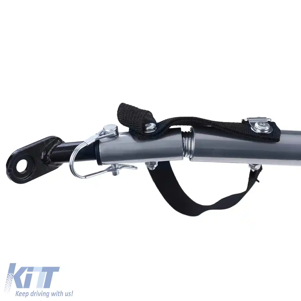 Remorcă pentru bicicletă, remorcă pentru câini, pliabilă pentru animale de companie de până la 40kg, gri-albastru-image-6326499