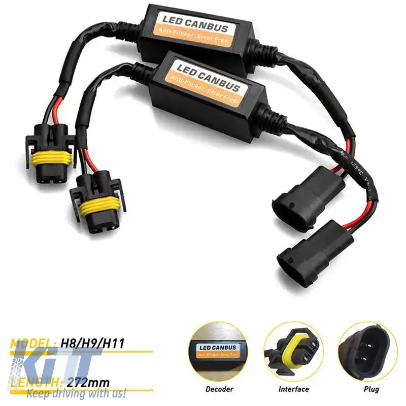 Resistor Cancelator Canbus potrivit pentru LED cu conector H11 Plug & Play 12Volt 1buc-image-6314851