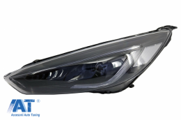 RHD Faruri LED DRL compatibil cu Ford Focus III Mk3 Facelift (2015-2017) Bi-Xenon Design Semnalizare Dinamica-image-6070538
