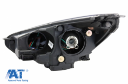 RHD Faruri LED DRL compatibil cu Ford Focus III Mk3 Facelift (2015-2017) Bi-Xenon Design Semnalizare Dinamica-image-6070546