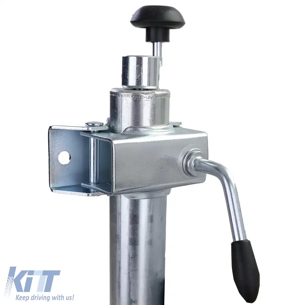 Roata de suport pentru remorcă 150KG Ø48mm inclusiv șuruburi de montare cu suport de clemă-image-6192556