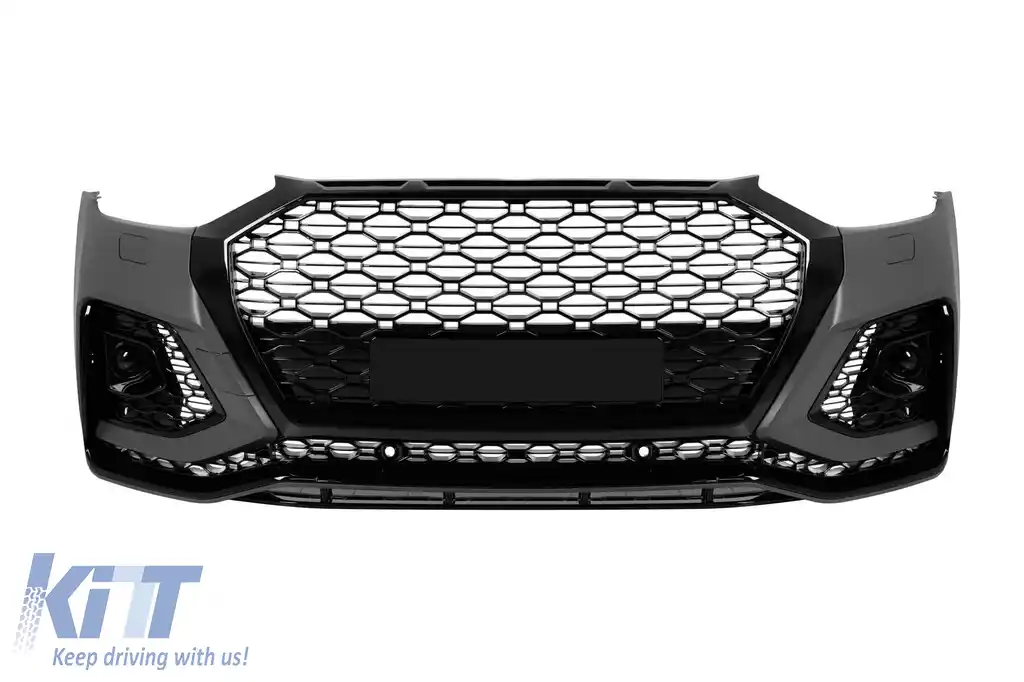 image-75-RS bara fata potrivita pentru Audi Q5 2021–2023 cu benzi de finisare negre