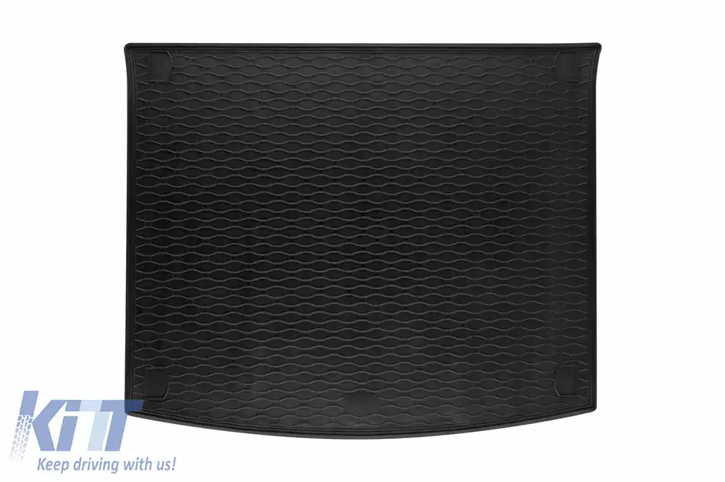 Rubber trunk mat by Rigum for Volkswagen Touareg 2003-2018 for models with dual-zone climate control