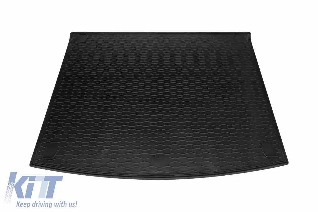 Rubber trunk mat by Rigum for Volkswagen Touareg 2003-2018 for models with dual-zone climate control-image-6225826