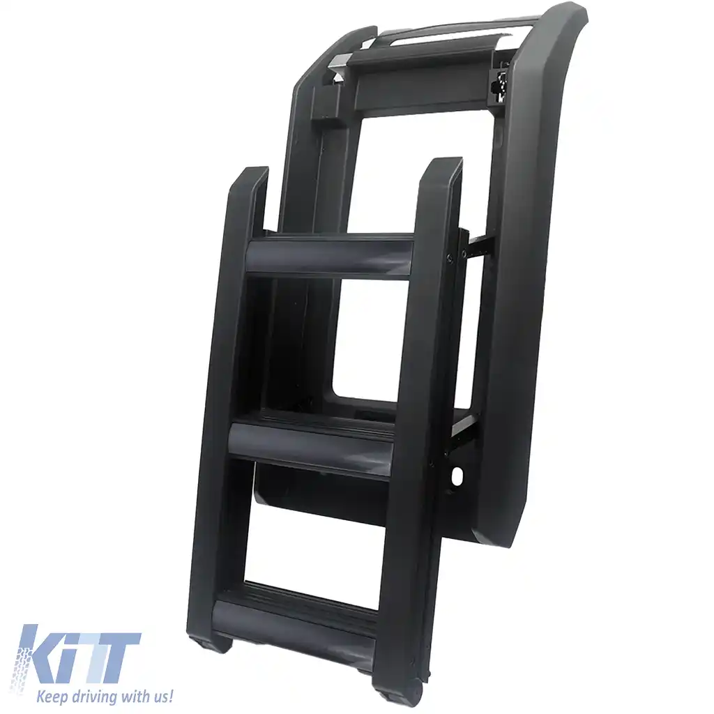 Scară de acoperiș, scară laterală, lucioasă neagră, potrivită pentru Land Rover Defender 90 110 din 19-image-6206848